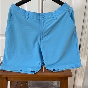 adidas Light Blue Flat-Front Men's Shorts